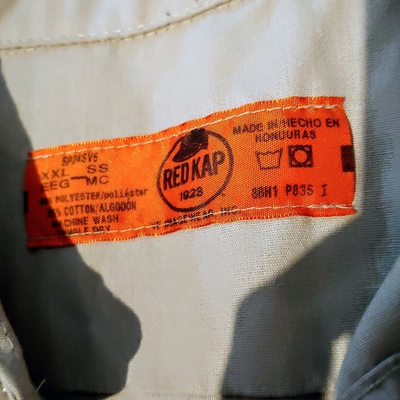 Red Kap * Men's Work Shirt * Size XXL * Button Down Shirt * Pockets * Collared - Picture 4 of 7